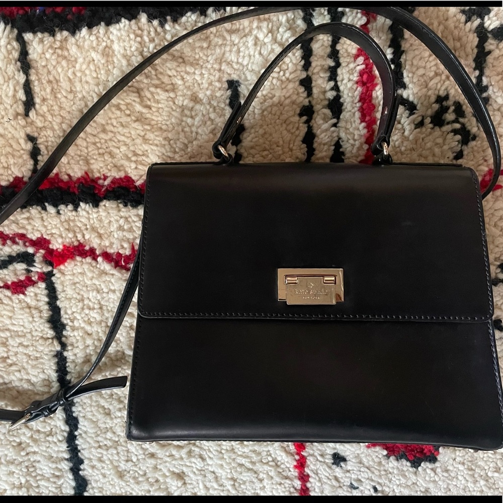 Kate Spade Black Leather Purse crossbody